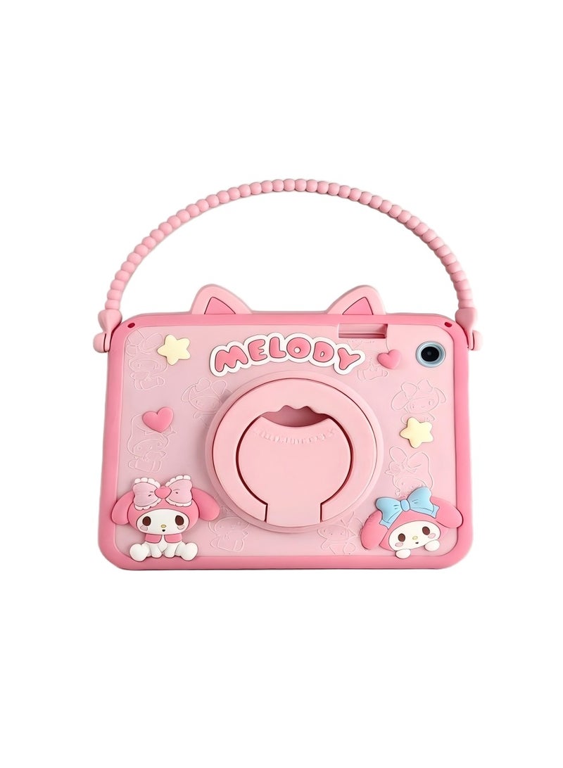 واقي كرتوني لجهاز Samsung Galaxy Tab A9 Plus 11 بوصة حافظات مع حامل أقلام ومقبض وحمالة كتف وحزام كتف غطاء كرتوني لطيف للفتيات المراهقات لجهاز Samsung Galaxy Tab A9 plus - Image 4